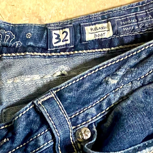 Miss Me Jeans Relaxed Bootcut Size 32 - Picture 3 of 4